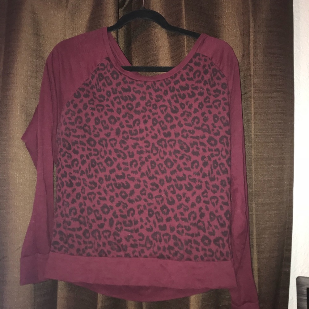 GUC L Pink by VS Cheetah print shirt
